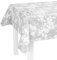 LILENO HOME Tischdecke abwaschbar als Meterware 200x140cm (Schnittkante) in Blätter-Ranke grau Motiv - Wachstuchtischdecke wasserabweisend ideal als Tischtuch o. Tischläufer für Bierzeltgarnitur