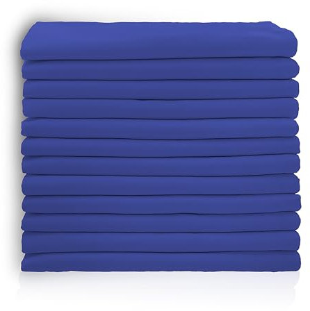 Sweet Needle Stoffservietten,12 Stück stark saugfähig für verschüttete Flüssigkeiten,waschbar,knitterfrei,wiederverwendbar.Für alltägliche Mahlzeiten,besondere Anlässe und Veranstaltungen,Königsblau