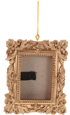 DRESSOOS Christmas Tree Hanging Ornament Miniature Picture Frames for Festive Home Decor Tiny Photo Display Ornaments for Tree Wall and Window Decoration