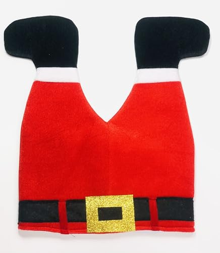 Santa Leg Hat Cap – Novelty Christmas Hat for Adults & Kids – Plush Christmas Santa Hat Costume Christmas Fancy Dress Party Xmas Office Funny Headwear Accessories