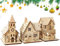 3 Stück Led-weihnachtsdorf Aus, Led Weihnachtshaus Beleuchtet, Weihnachtsdorf Häuser Set, Winterdorf Haus, Miniatur Haus Deko Weihnachtsartikel Weihnachtsschmuck Tischdeko Geschenke