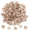 Nogeqi 100 Stück Holzherzen Klein, Kleine Holzherz Streudeko Zum Beschriften, 12mm Holz Herzen Deko Wood Herz Verzierungen Diy Handgemachtes Für Hochzeit Basteln Tischdeko Bilderrahmen Handwerk