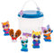 Disney Store Official SuperKitties Bath Toy Set, 5 pc, Including Bitsy, Ginny, Sparks, Buddy & Mr. Puppypaws, Bucket with Straining Lid, For Bath, Paddling Pool & Garden Toy, 6 months+