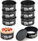 8 Stück Klein Springform, 10 cm Mini Kuchenform Kleine Auslaufsichere Rund Kuchenformen mit Herausnehmbarem Boden Antihaft Backform für Mini-Käsekuchen, Pizzen, Quiches