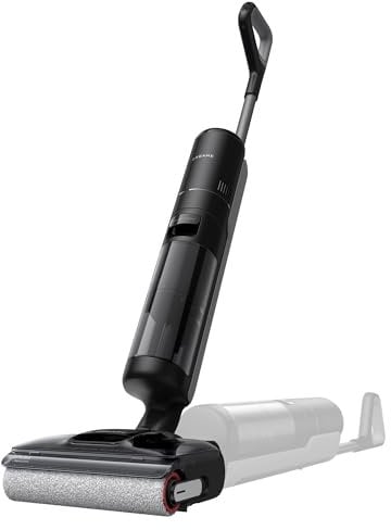 dreame H12 Pro Flex Reach Wet and Dry Vacuum Cleaner, 180° Lie-Flat, 5 Min Drying, 18KPa Suction, 90°C Hot Wash, Dual Edge Cleaning, 50-Minute Cleaning, Black