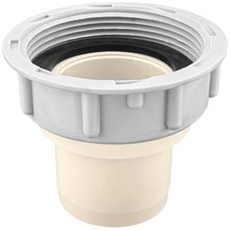 Qrity 1Pcs Kitchen Sink Drain Pipe Connector, 54mm Female Threaded Nut with Φ40mm Pipe Plug Core, Kitchen Sink Dish Basin Adapter for Connecting Pipes