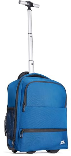 CabinFly Aircruiser Hybrid Ryanair Zaino Con Ruote 40 x 30 x 20 cm Wizzair Bagaglio a Mano Transavia Zaino da Viaggio Aereo Vueling Valigia (Blu, 40x30x20 cm - Con Ruote)