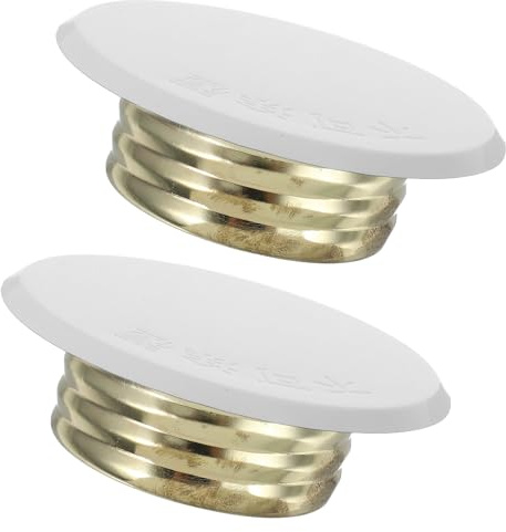 STOBAZA Fire Sprinkler Head Covers 2Pcs White Plate Fire Sprinkler Cap Replacement for Residential and Commercial Ceiling