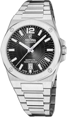 Festina Swiss Made Herren-Automatikuhr mit Stahlarmband F22004/4