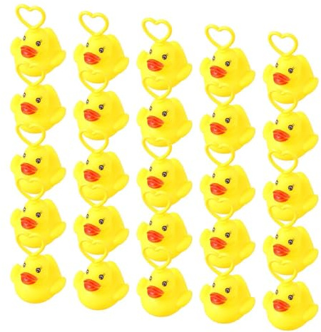 Entchen Angeln 7x6cm Angel Spiel ABS Entenangeln 20 Stück Quietscheente Mit Haken Badewanne Planschbecken Angel Set Lernspielzeug babi Party Sommer Kinder Geschenk Pädagogisch