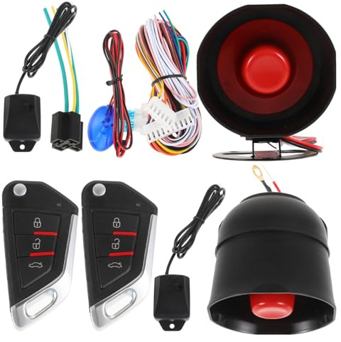 jojofuny Kit Serratura Porta Auto Telecomando Antifurto per Veicoli, Design Conveniente in Plastico e Metallo, Dispositivo Sicurezza senza Chiave per Auto e Furgoni