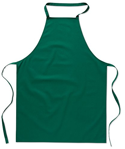 eBuyGB Pack of 1 Catering Cooking Plain Chef's Unisex Kitchen Apron, Cotton, Green