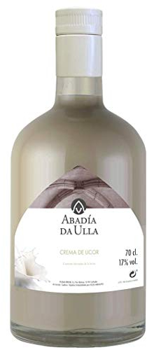 Licor Crema de Orujo Gallego casero. Aguardiente de Galicia ABADIA DA ULLA 70cl