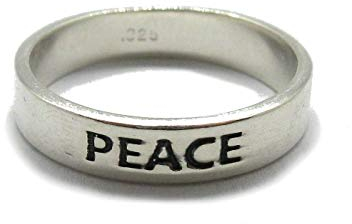 Sterling silber ring solide 925 Peace R001845 EMPRESS