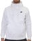 Nike Mens M NSW Club Hoodie FZ BB Sweatshirt, White/White/(Black), L