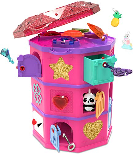 FUNLOCKETS S19700 Secret Surprise Escape Game Treasure Hunt Tower, Find the Jewels, Make Your Own Charms, Exciting Puzzle and Jewellery Box, Aged 6 Years Plus