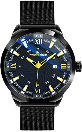 Unendlich U Herren Coole Modisch Uhr Edelstahl Mesh Band Quarz Uhr Männer Datum Kalender Wasserdicht Römisches Zifferblatt Multifunktions Armbanduhr