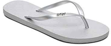Roxy Viva, Chanclas Mujer, Metallic Silver, 37 EU