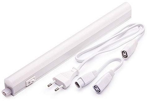 LED Unterbau-Leuchte 8W / 58cm neutralweiß 230V - Lichtleiste erweiterbar durch Stecksystem - ideal für Küche Möbel Schrank