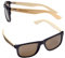 Diamandi Sonnenbrille mit Gravur personalisiert mit Ihren Namen oder Spruch - Holzbrille - Brille mit Holzoptik Bambus - Sonnenschutz UV400 - Unisex für Herren & Damen