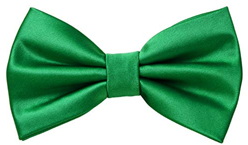 MASADA Herren Fliege Grün Seidenlook, stufenlos verstellbar, handgefertigt, Hakenverschluss - 12 x 6 cm 100% Polyester