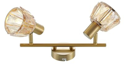 Lindby Deckenlampe Kosta in Gold/Messing aus Metall (2 flammig, E14) - Deckenleuchte Lampe Wohnzimmerleuchte