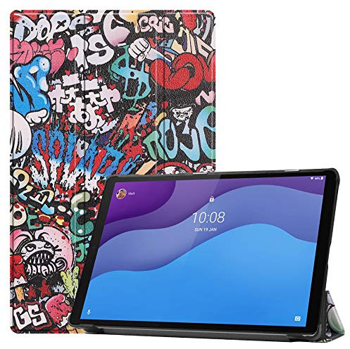 Lobwerk Tablet Hülle für Lenovo Tab M10 2nd 2020 TB-X306F TB-X306X 10.1 Zoll Slim Case Etui mit Standfunktion und Auto Sleep/Wake Funktion