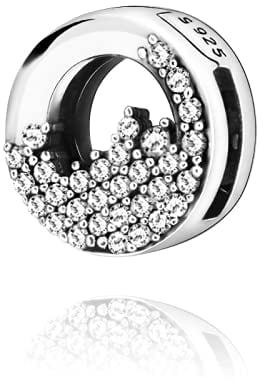 ZHANGCHEN 100% 925 Sterling Silber Sparkling Reflexion Perle Eiswürfel Clips Pandora Charms Armbänder Frauen Schmuck