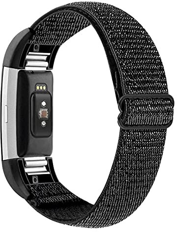 YHC Bracelet de montre pour Fitbit Charge 2, bracelet en nylon respirant pour le sport, Nylon