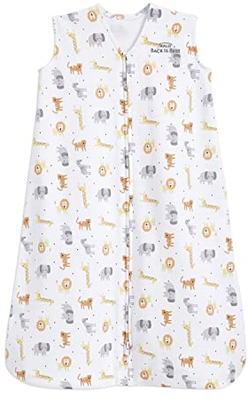 Halo Baby Schlafsack | 0,5 Tog Sleepsack | 100% Baumwolle, Dschungel für Neugeborene | Einfacher Zip -Zugriff von Windelwechsel | Lullaby Trust Partners | Unisex, Jungen & Mädchen, 18-36 Monate