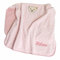 Steiff Nickidecke mit Ihrem Wunsch-Namen Bestickt rosa gestreift 90 cm x 60 cm als Namensdecke personalisierte Babydecke Silver pink