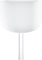 Bol chantant en cristal de 25,4 cm avec poignée, chakra du cœur 432 Hz/F4 – Pierre précieuse blanche givrée (quartz) avec longue résonance – Pour thérapie par le son, yoga et méditation