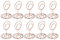 Cyrank 10 pièces Mini Porte-Cartes, Mini Porte-Cartes de Table, Porte-Cartes Place, Porte-numéros de Table, Porte-Photos à Base Ronde Porte-Cartes de Table Supports de Photos(Rose)