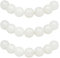MJDCB Perlen zum Auffädeln 12mm 30 stück Weiße Jade Halbedelsteine Perlen mit Loch Natürliche Lose Runde Steinperlen für Herstellung Schmuck Armbänder Halsketten