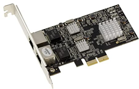 KALEA-INFORMATIQUE PCIe-Netzwerk-Controller-Karte Dual LAN Ethernet 10 100 1000 2500 1G 2.5G 2 RJ45-Ports Chipsatz Realtek RTL8125 - Fernwecker WOL.