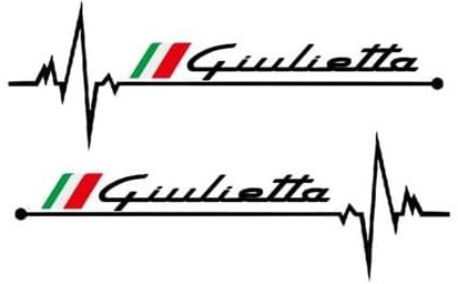 GRONGU Auto-Rückspiegel-Aufkleber, Für Alfa Romeo Giulietta, Außendekorationszubehör,A