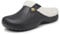Meik Mangni Clogs Gefüttert Damen Herren Winter Gartenclogs mit Fell Warm Hausschuhe Frauen Geschlossen Pantoffeln rutschfeste Plüsch Pantoletten,Schwarz weiß Gr.37-38 EU