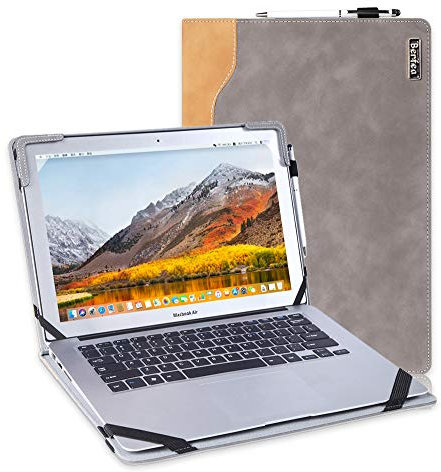 Berfea Protective Case Cover Compatible with HP Envy x360 2-in-1 Laptop 14t es000 es0033dx es0013dx 14 inch Laptop Sleeve Notebook Stand Carry Hard Case