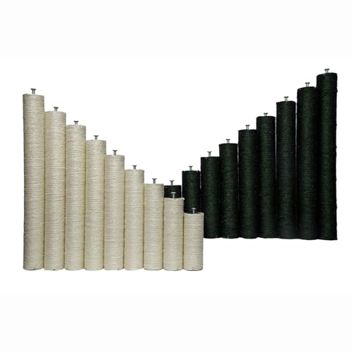 TresGatos Poste de Repuesto para Árbol de Gatos y Rascador de Gatos (con Tornillos y Tuercas de 10mm) 7 * 20cm de Color Verde