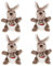 ifundom 4 Stück Tierhandpuppen Tierfingerpuppe Weiche Plüschpuppen Kinderhandschuhpuppe Tierpuppe Imaginäre Handpuppe Känguru Plüschtier Handpuppen Für Kinder Handspielzeug Rote Pp