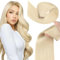 YDDM Tape In Extensions Echthaar 20pcs 50cm 50g Bleichblond Invisible Tape Extensions Echthaar Extensions Tape Extensions Echthaar Tape Extensions Skin Weft Haarverlängerung(20Zoll,60#)