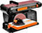 Electric Belt Sander, 550W Disc and Belt Sanding Machine Drive Belts, 2900 RPM Adjustable Metal Bench Sander with Tiltable Sanding Belts and Discs Suitable for Sanding Wood