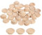 QUARKZMAN 40Pcs Bouchons à Bouton en Bois, 10mm/0,39 Bouchon de Trou de Vis en Bois Dur, Capuchons en Bois de Dôme, Bouchon en Bois pour Meubles, Travail du Bois, Artisanat (15mm x 10mm)