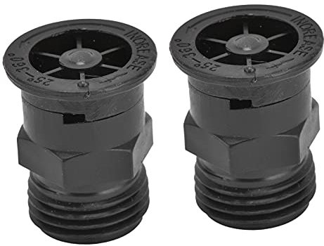 Boquilla de Aspersor de 2 Piezas, Aspersor Ajustable de Plástico de para Riego de Césped de Jardín, Boquilla de Aspersión de 360 grados con Manual de Instalación, Fácil de Usar