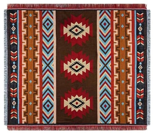 Ksikdeg Indische Picknickmatte, feuchtigkeitsbeständig, Teppich mit Quasten, Outdoor, Camping, Freizeit, Decke, Reisen, Garten