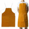 Oniissy Leather Welding Apron Cowhide Protection Bib Heavy Duty Heat Resistant Adjustable Straps for Welders Carpenters Blacksmiths Yellow 65 * 95 cm