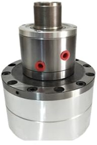 PMZZHUPVR Pneumatisches hydraulisches Spannfutter, hohler Doppelkolben-Drehzylinder KQ-130B KQ-150B Vollzylinder im hydraulischen Spannfutter(KQ-90 M18x1.5)