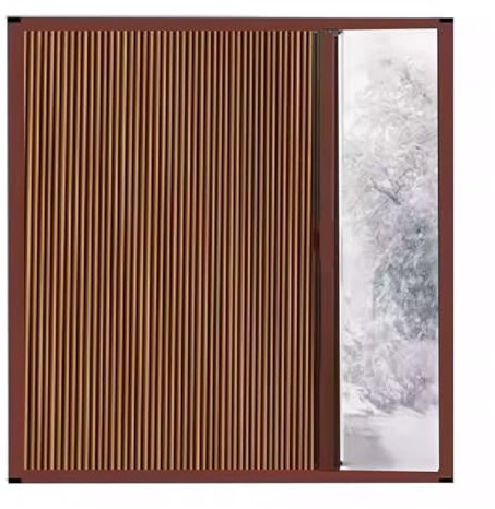 GOCHUSX Porte Pliante Accordeon, Rideau De Porte De Placard Ouvert avec Cadre en Aluminium, Porte Pliante Intérieure D'armoire pour Chambres À Coucher, Bureau(80x60cm(31x24in))