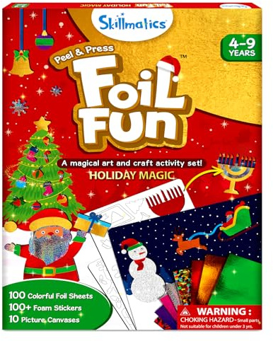 Skillmatics Foil Fun Christmas Holiday Magic, Gifts for Boys & Girls