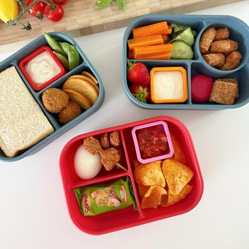 Pick & Dip Pots (Red, Pink & Orange, Small)